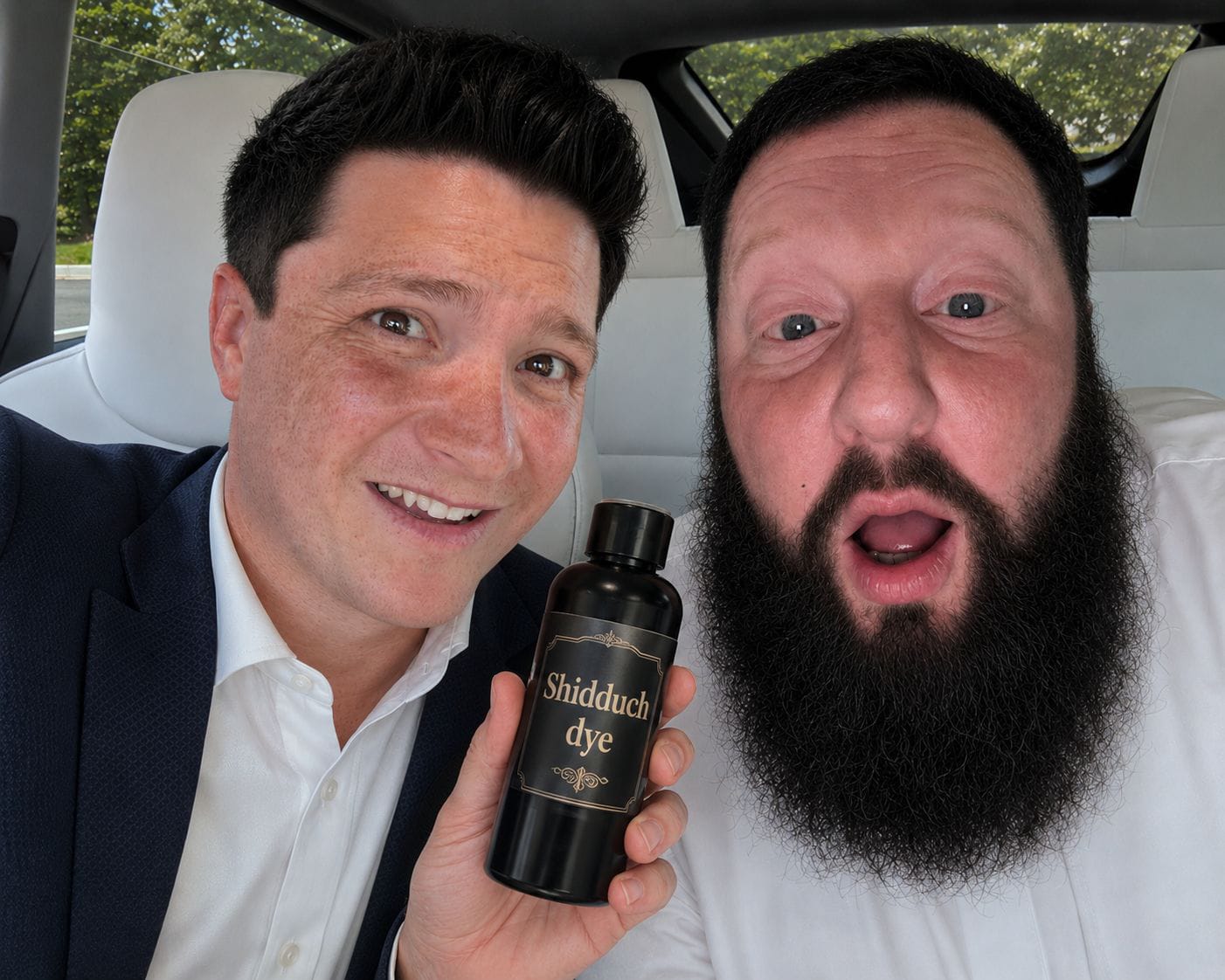 Nachi and R’ shoff new product launch in response to the red head hate.. Purchase on Amazon. _Join Meaningful Minute_ https://chat.whatsapp.com/BUAsi30dbPIB5KyKR21kL6